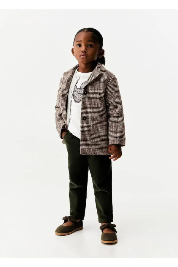 Бархатные брюки paper bag со шнурками - 1