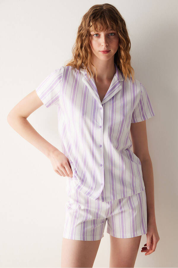 Base Friend Shirt and Pants Pajama Set - 5