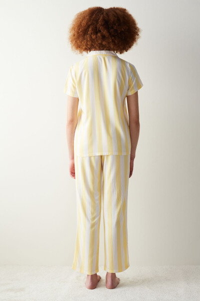 Base Spring Yellow Shirt and Pants Pajama Set - 23