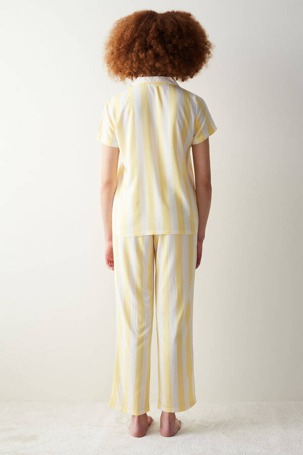 Base Spring Yellow Shirt and Pants Pajama Set - 11