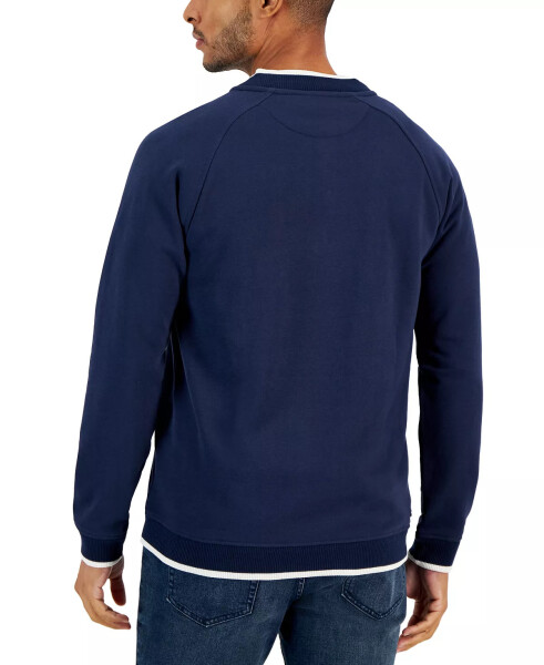 Baseball-Collar Long Sleeve Quarter-Snap Pullover Neo Navy - 6