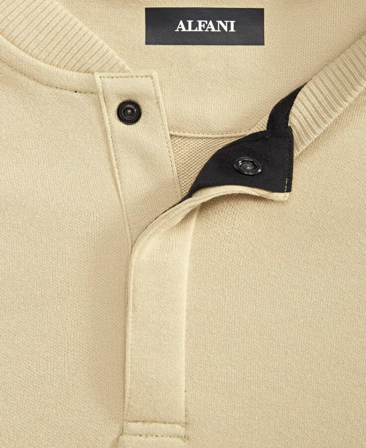 Baseball-Collar Long Sleeve Quarter-Snap Pullover Twill - 3