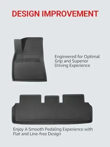 BASENOR Trunk Mat for Tesla Model 3 Floor Mat All-Weather Rear Cargo Liner 3D Material Car Mats Waterproof Anti-Slip Trunk Liner for Model 3 Accessories Custom Fit 2017-2023 - 4