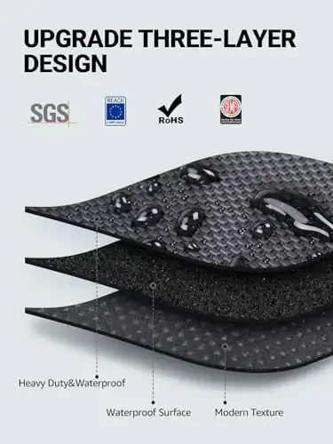 BASENOR Trunk Mat for Tesla Model 3 Floor Mat All-Weather Rear Cargo Liner 3D Material Car Mats Waterproof Anti-Slip Trunk Liner for Model 3 Accessories Custom Fit 2017-2023 - 6