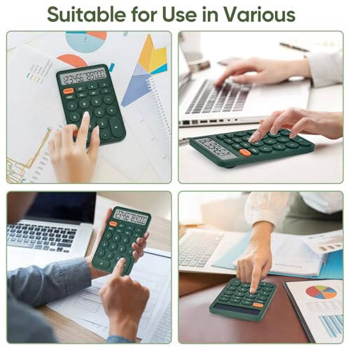 Basic 4 Function Calculator for Students and Office: Small, Portable, and Easy-to-use - Suitable for School and Office Essentials - 6