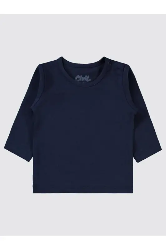 Basic 6-18 Ay Sweatshirt - Lacivert 6-9 Ay-Lacivert - 2