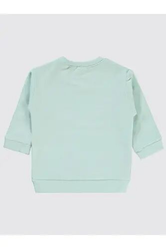 Basic Arma Etiketli 6-18 Ay Sweatshirt - Yeşil 12-18 Ay - Mint - CIVIL BABY (1)