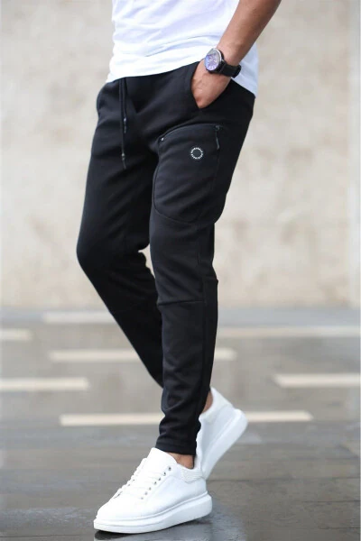 Basic Black Sweatpants 4207 - MADMEXT