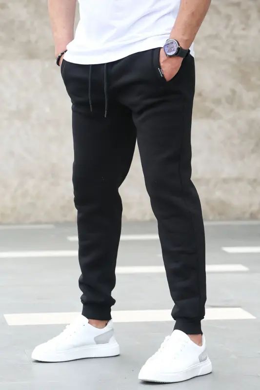 Basic Black Tracksuit 4210-Black - MADMEXT
