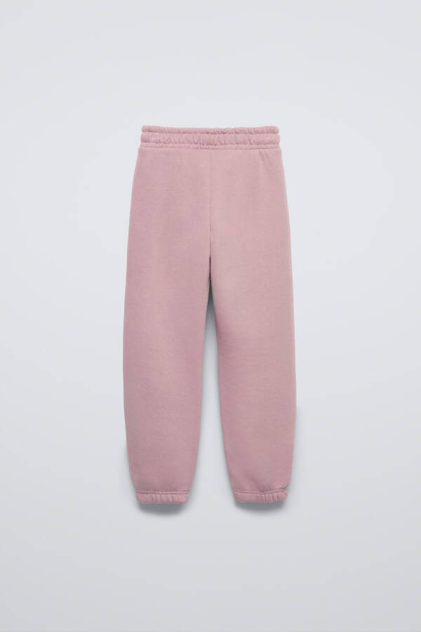 BASIC COTTON JOGGER PANTS - Pink - 2