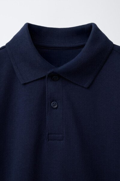 DÜZ BASIC POLO YAKA T-SHIRT-LACİVERT - 3