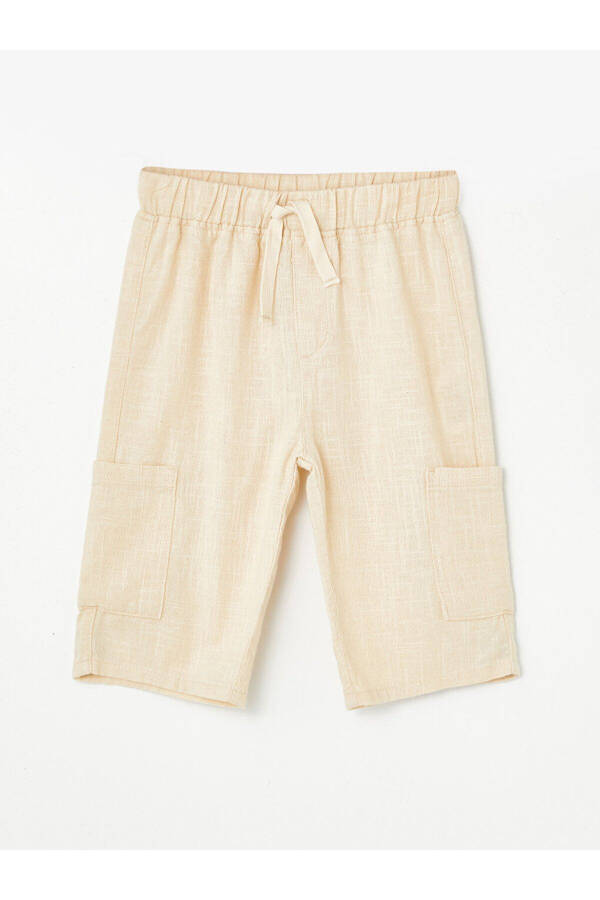 Basic Elastic Waistband Baby Boy Shorts - 1