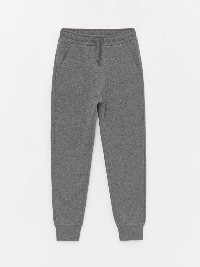 Basic Elastic Waistband Boys Jogger Sweatpants - 4