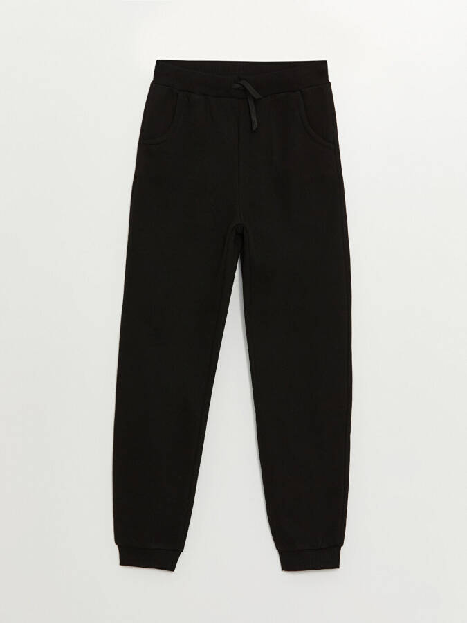 Basic Girls' Jogger Sweatpants with Elastic Waistband - 13