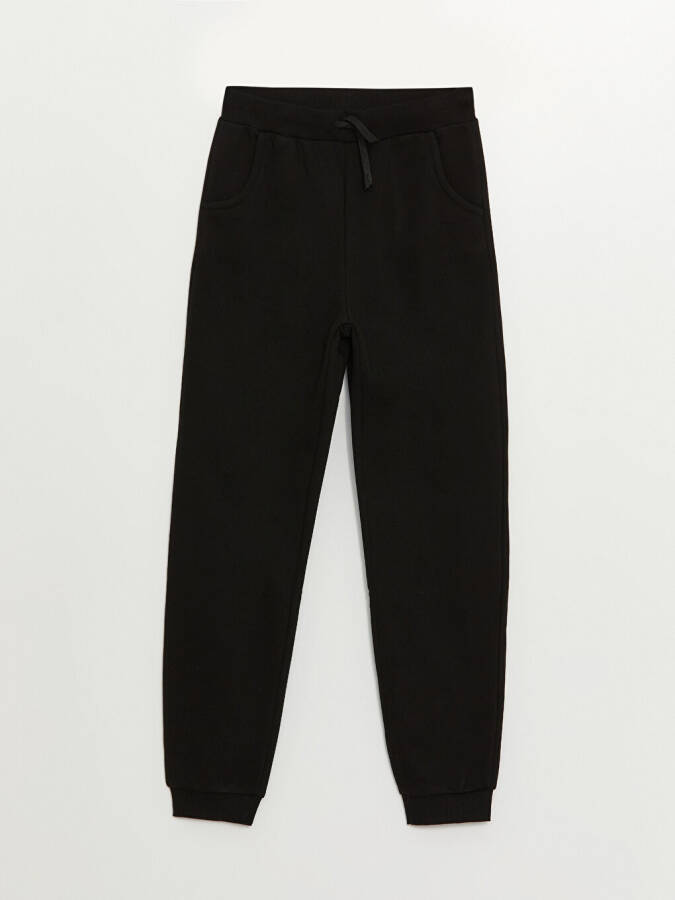 Basic Girls' Jogger Sweatpants with Elastic Waistband - 16