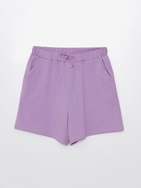 Basic Girls' Shorts with Elastic Waistband - 4