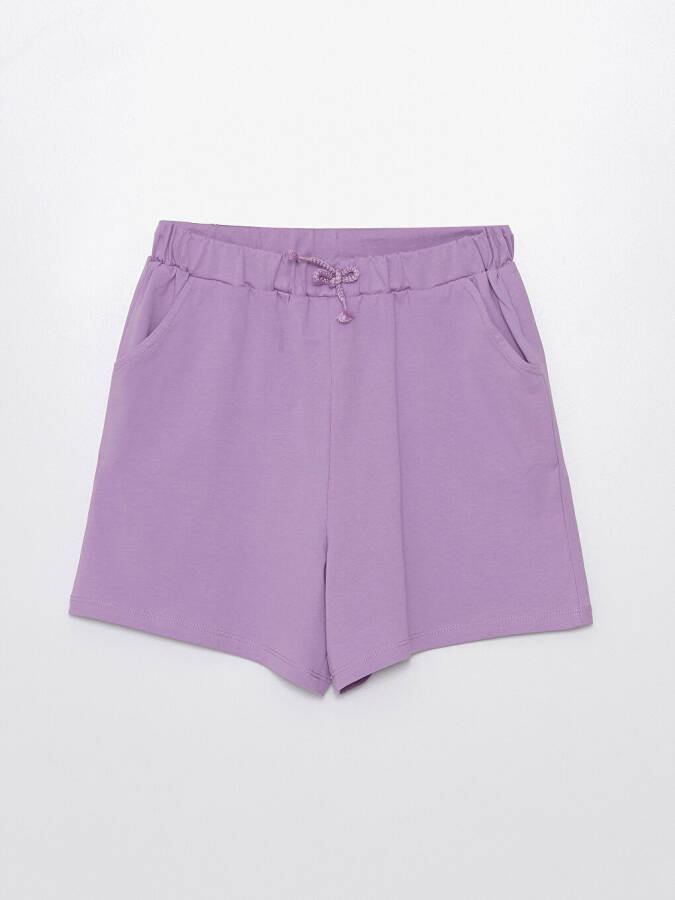 Basic Girls' Shorts with Elastic Waistband - 4