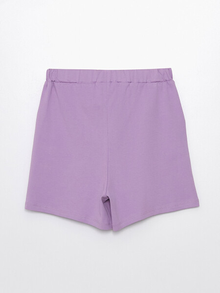 Basic Girls' Shorts with Elastic Waistband - 5