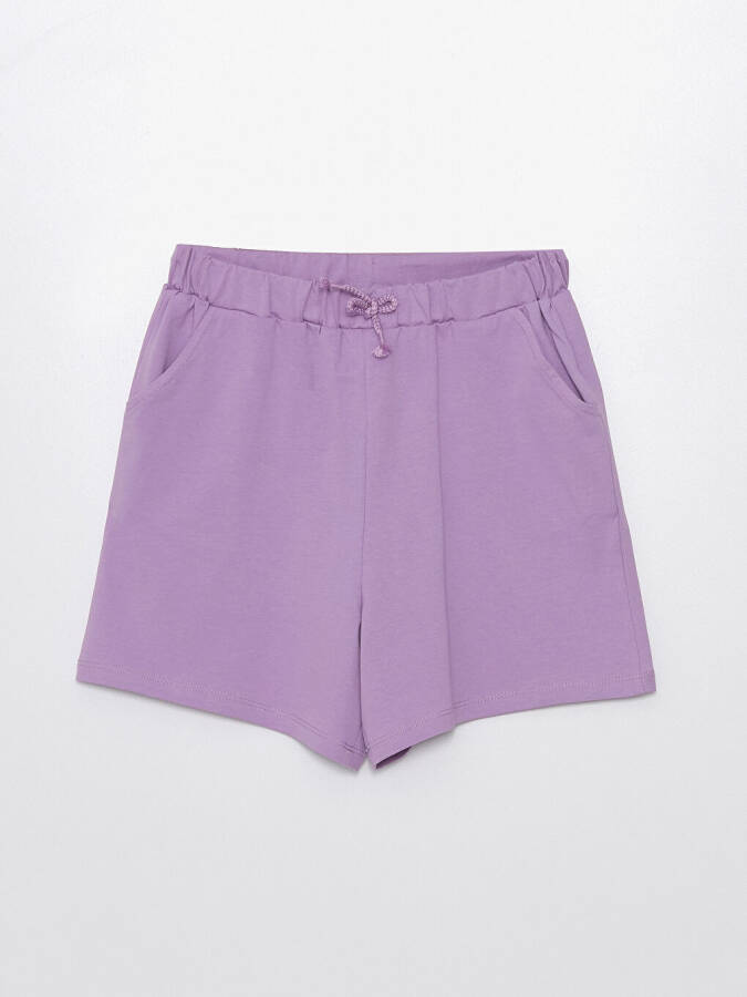 Basic Girls' Shorts with Elastic Waistband - 1