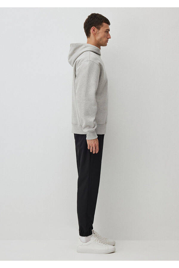 Basic Grey Hooded Sweatshirt (0S10190-80196) - 3