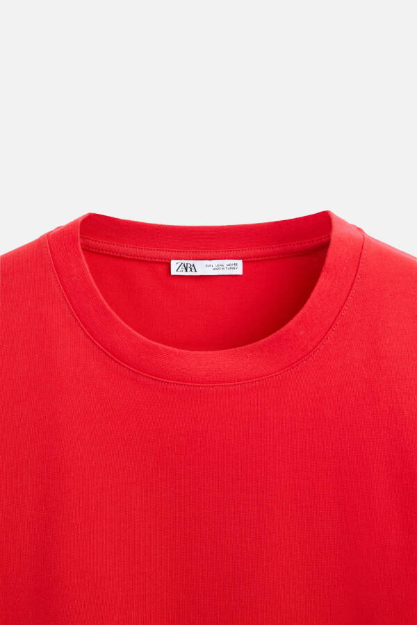 BASIC HEAVY WEIGHT T-SHIRT White Red - 40