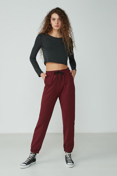 Basic Jogger Eşofman Altı 734 Bordo - 6