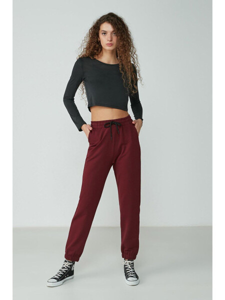 Basic Jogger Eşofman Altı 734 Bordo - 2