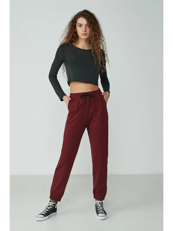 Basic Jogger Eşofman Altı 734 Bordo-Bordo - 2