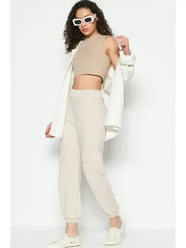 Basic Jogger Eşofman Altı 802 Krem-Ekru - 1