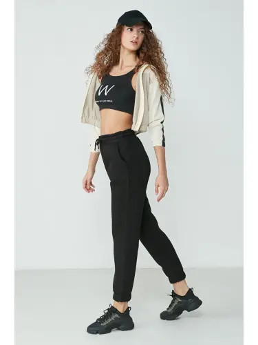 Basic Jogger Спортивные Штаны 902 Черный-Черный - 3