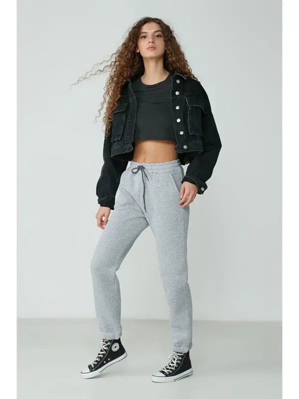 Basic Jogger Спортивные штаны 902 Серый-Серый - 3