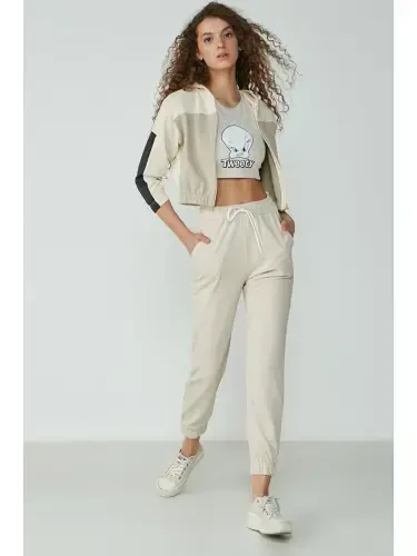 Basic Jogger Sweatpants 734 Stone-Beige - LC WAIKIKI (1)