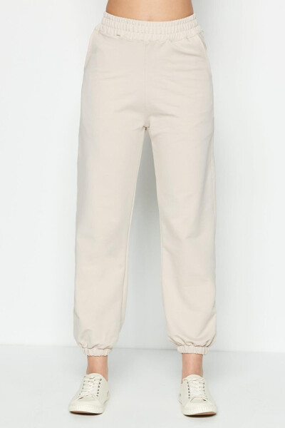 Basic Jogger Sweatpants 802 Cream - 7