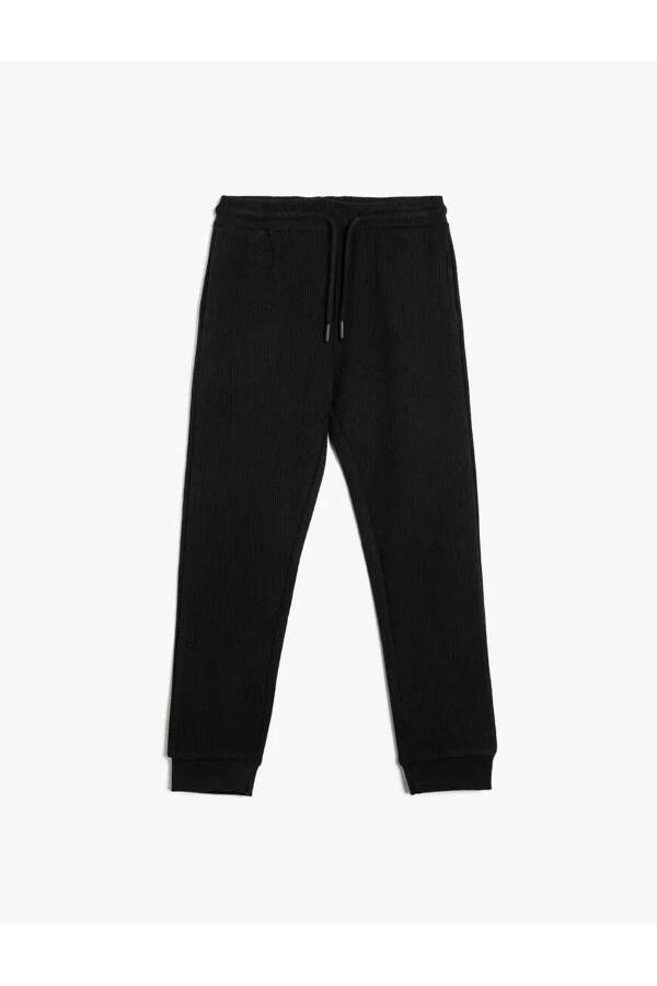 Basic Jogger Sweatpants with Drawstring Waist - 1