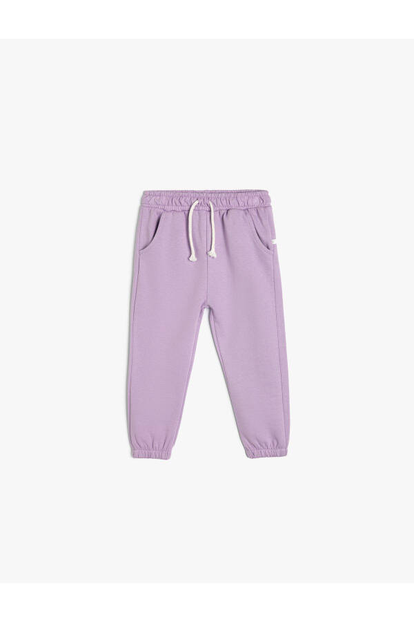 Basic Jogger Sweatpants with Elastic Waistband and Cotton - 16