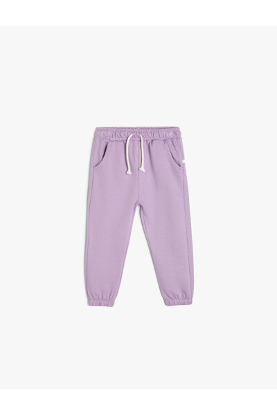 Basic Jogger Sweatpants with Elastic Waistband and Cotton - 13