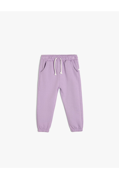 Basic Jogger Sweatpants with Elastic Waistband and Cotton - 10