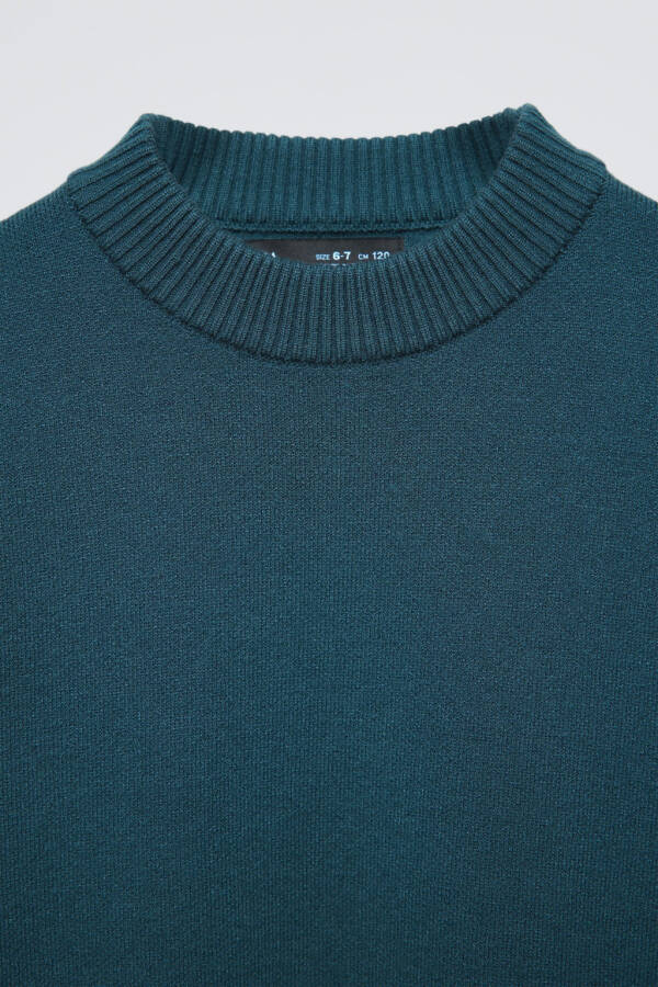 BASIC KNIT SWEATER - Blue - 3