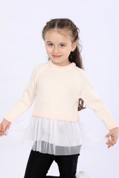 Basic knit sweater for girls. - 2