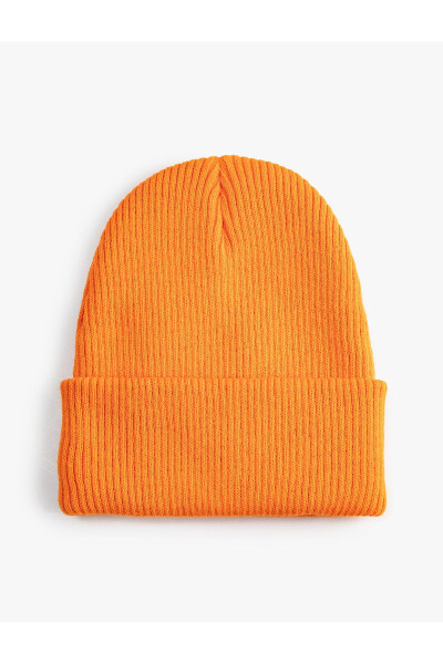 Basic knitted beanie with a ribbed band - 4