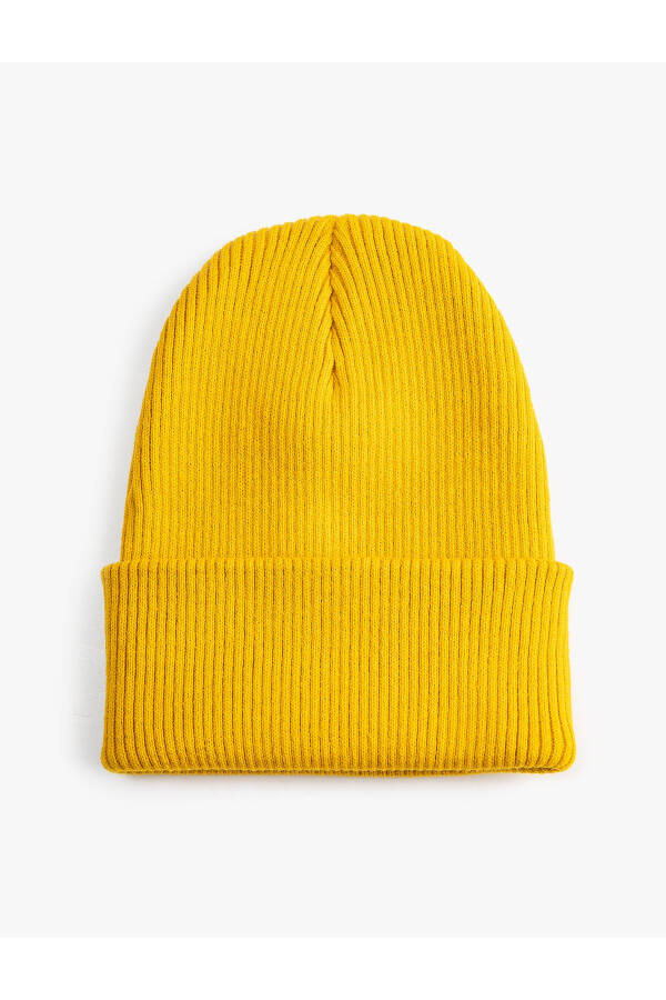 Basic knitted beanie with elastic - 6