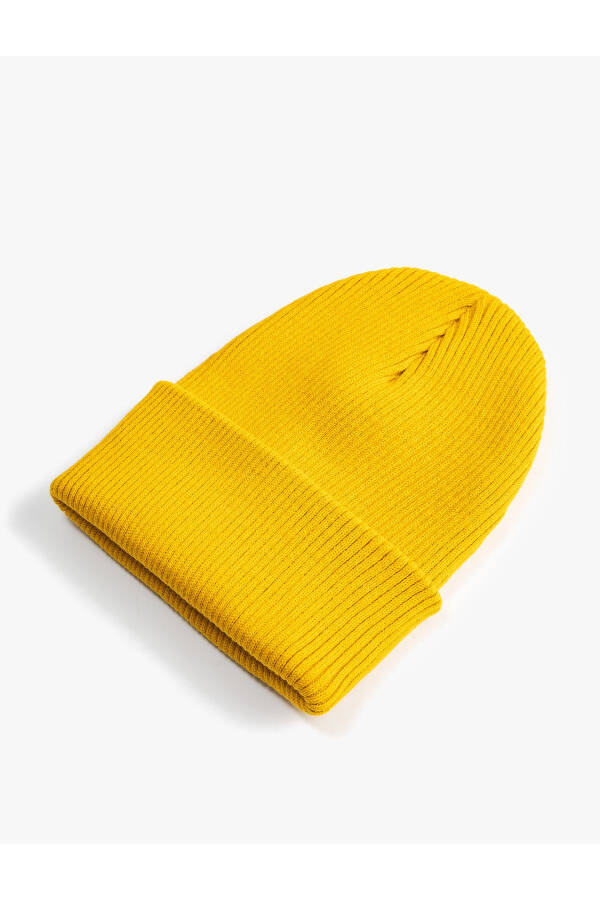 Basic knitted beanie with elastic - 7