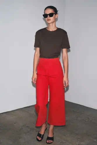 BASIC KOTON T-SHIRT-Kahverengi - 3