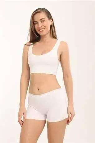 Basic Laser Cut Seamless Women's Boxer Briefs 3 Pack Colorful - 2