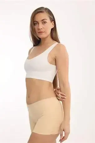 Basic Laser Cut Seamless Women's Boxer Briefs 3-Pack Nude - 2