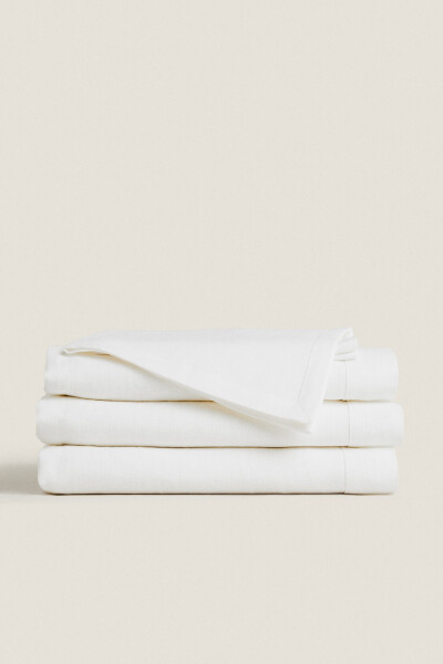 Basic linen tablecloth - White - 15