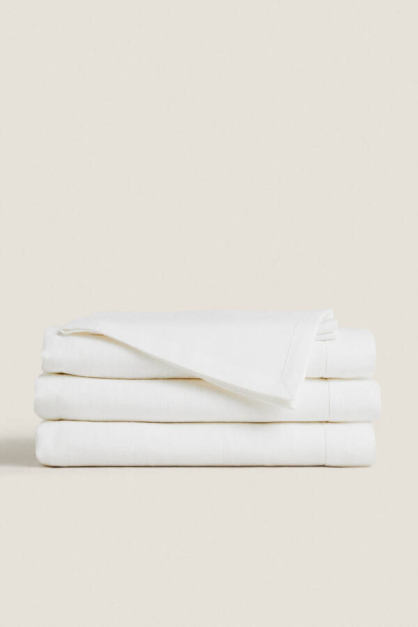 Basic linen tablecloth - White - 15