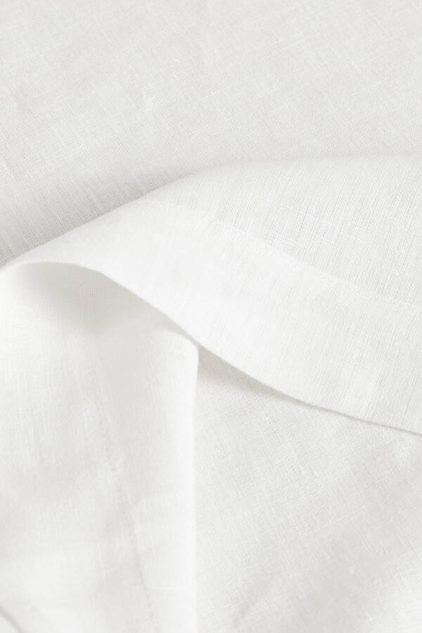 Basic linen tablecloth - White - 12