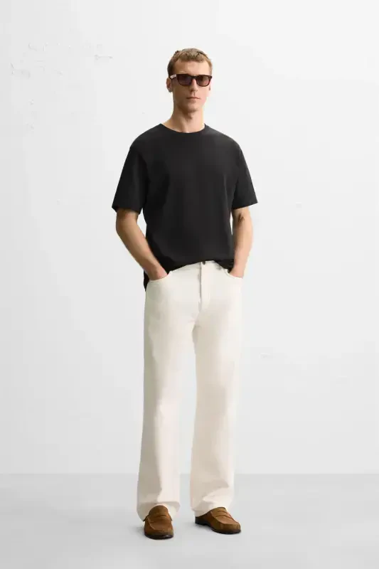 BASIC MEDIUM WEIGHT T-SHIRT-Black - 1