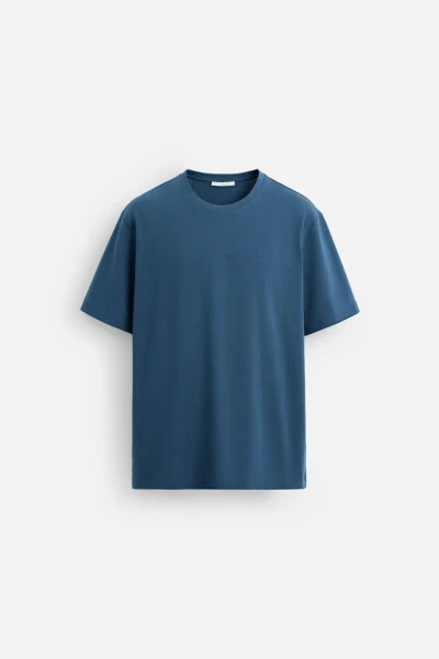 BASIC MEDIUM WEIGHT T-SHIRT-Blue - 6